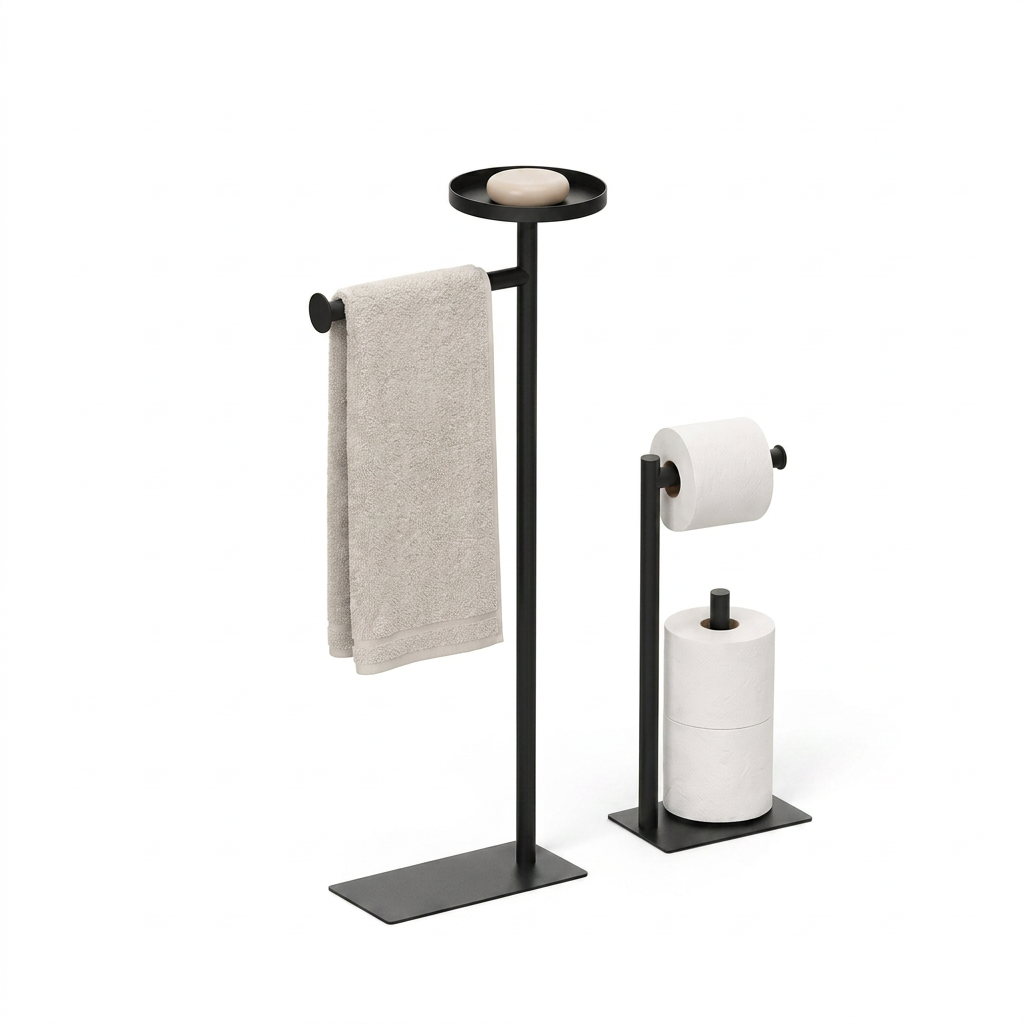 Aukahome 2'li Metal Banyo Standı