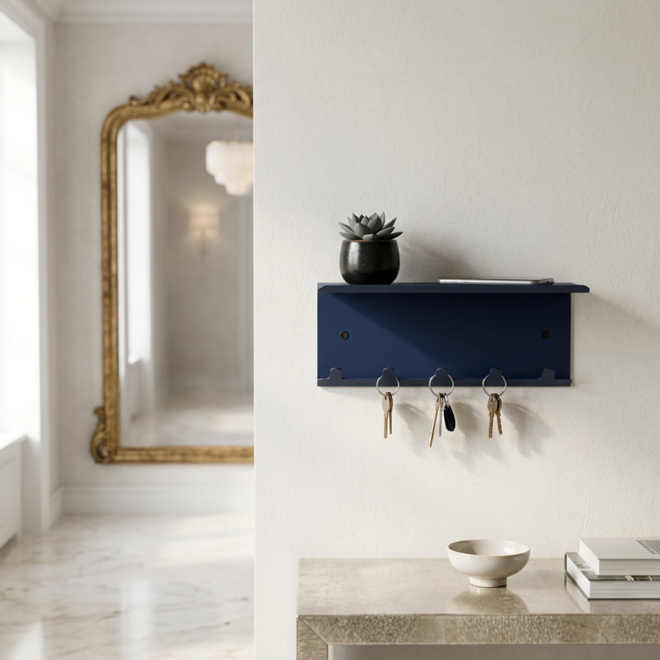 Aukahome Metal Duvar Rafı & Askı