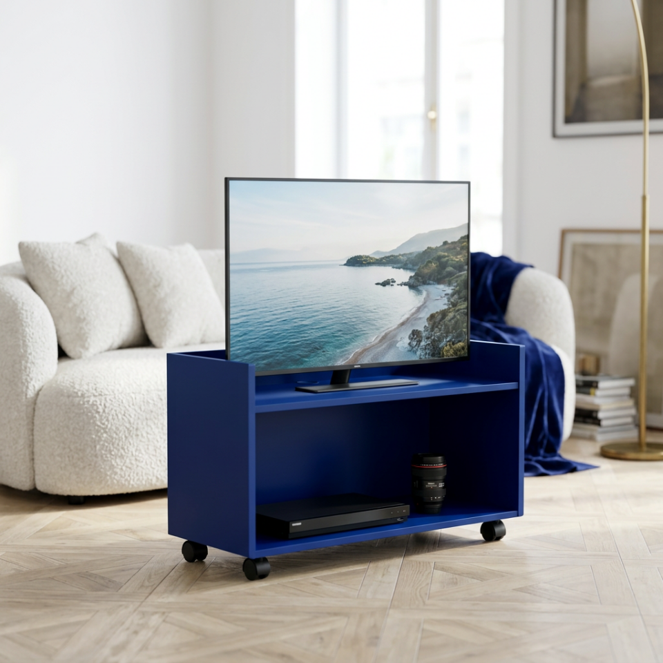 Aukahom Tekerlekli Metal Tv Ünitesi / Sehpa