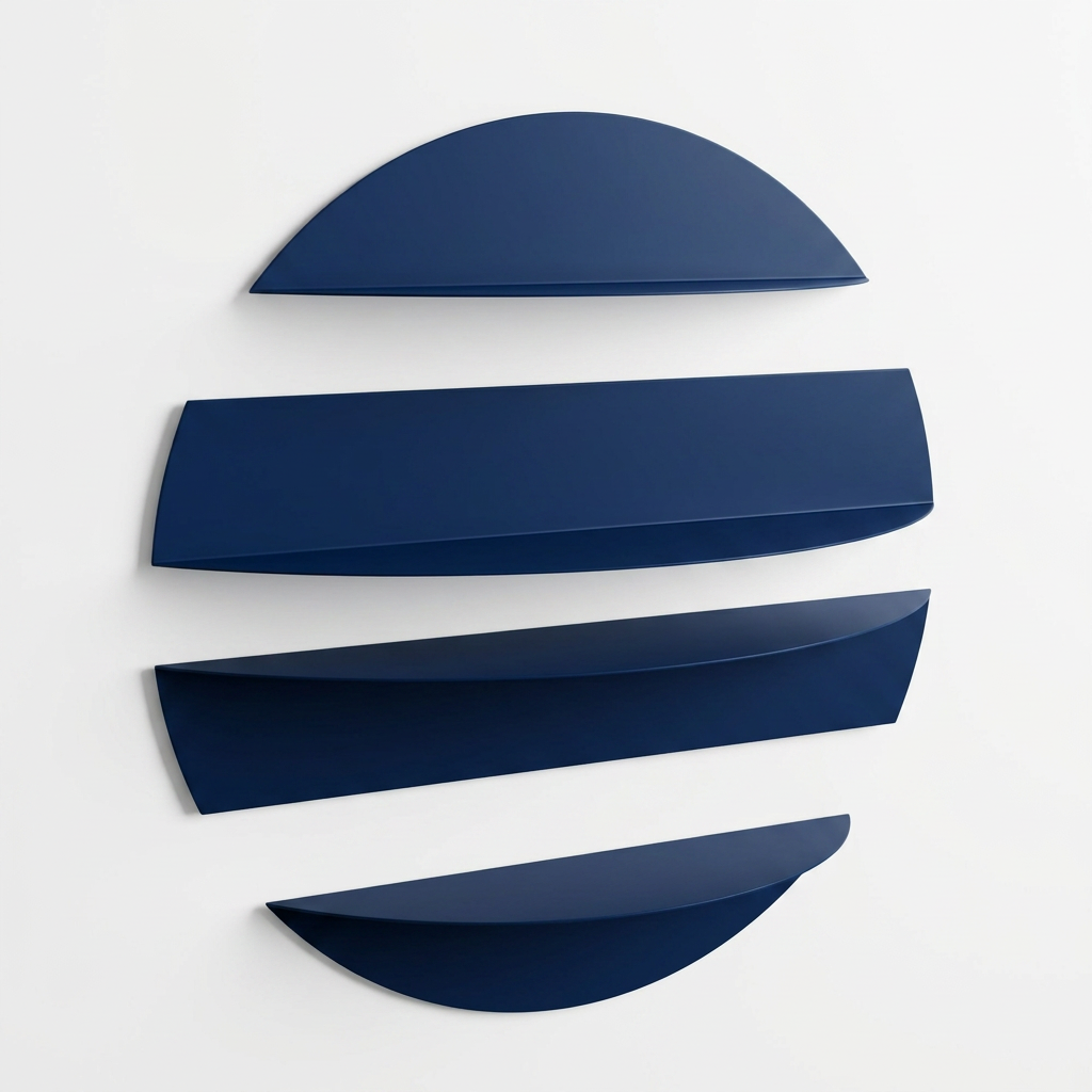 Aukahom - Metal Duvar Rafı Mavi