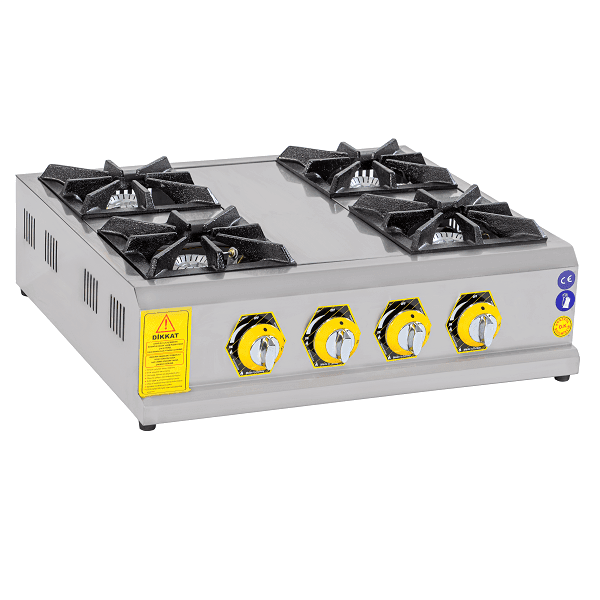 Aukahom - 4 Gözlü Mini Sanayi Tipi Ocak