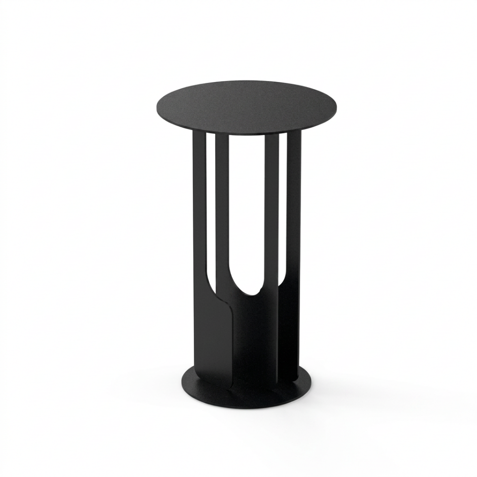 Aukahome Amorf Metal Sehpa Siyah