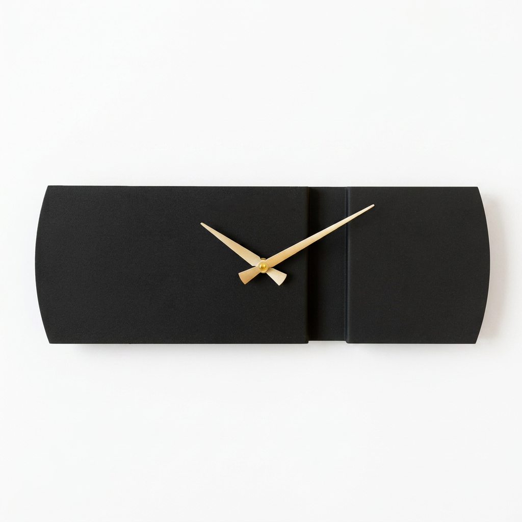Aukahom Recta Saat 46 x 16 cm - Siyah