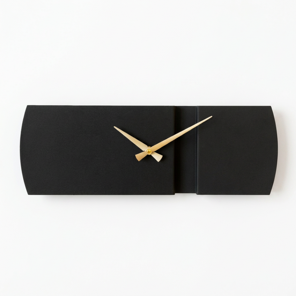Aukahom Recta Saat 46 x 16 cm - Siyah